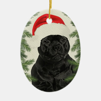 Adorno De Cerámica Navidad del estilo del vintage de Staffordshire