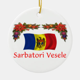 Adorno De Cerámica Navidad del Moldavia
