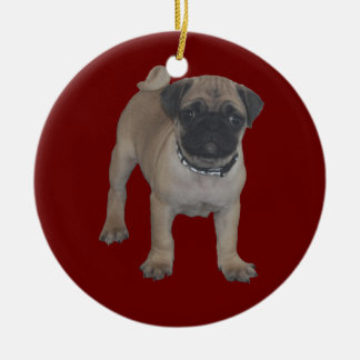 Adorno De Cerámica Navidad del perrito del barro amasado primer