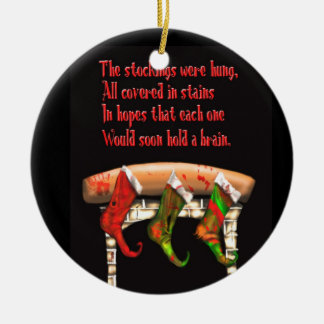 Adorno De Cerámica navidad del zombi