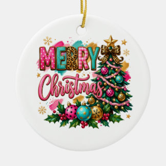 Adorno De Cerámica Navidad elegante y alegre