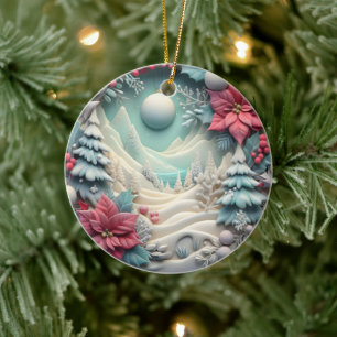 Adorno De Cerámica Navidad en 3D