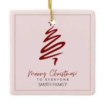Navidad Feliz Personalizada Nombre de la Familia