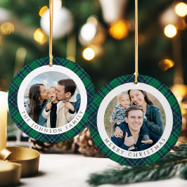 Adorno De Cerámica Navidad Foto Cuadro Verde Moderno