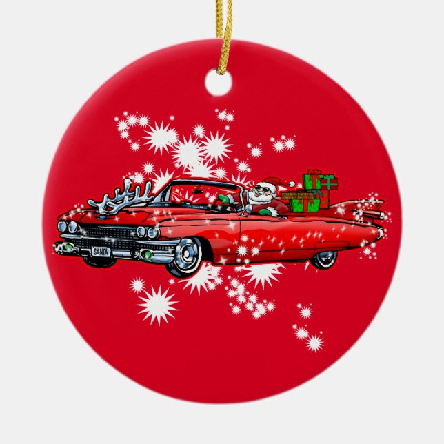 Adorno De Cerámica ¡Navidad fresco! (Frente)