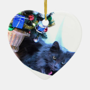 Adorno De Cerámica Navidad gris
