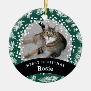 Adorno De Cerámica Navidad imperecedero personalizado mascota
