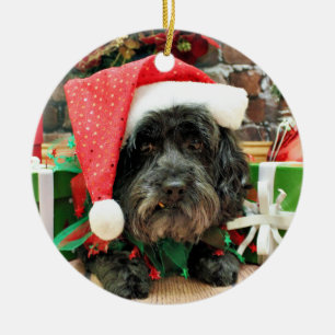 Adorno De Cerámica Navidad - Lasa Apso - duendecillo