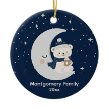 Navidad Media Noche Personalizada | Azul Marino, P