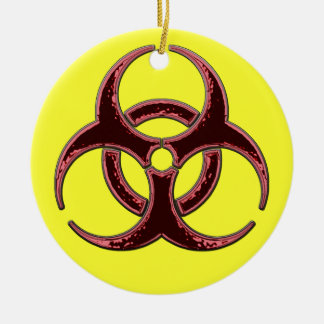 Adorno De Cerámica Navidad muy Felices de un Biohazard