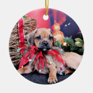 Adorno De Cerámica Navidad - Puggle - Gus