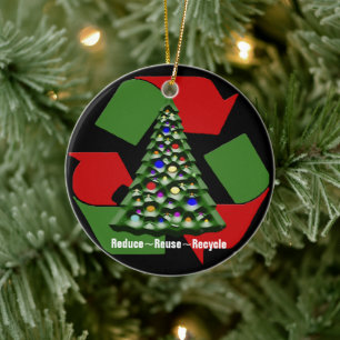 Adorno De Cerámica Navidad Recyclables