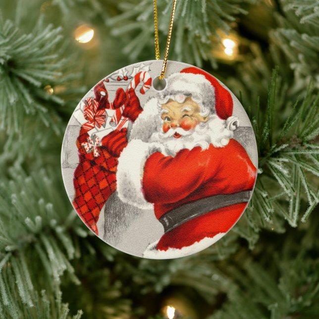 Adorno De Cerámica Navidad retro vintage (Árbol)