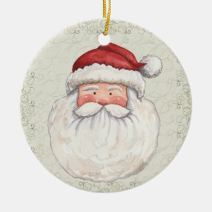 Adorno De Cerámica Navidad Santa Exclusivo - SRF