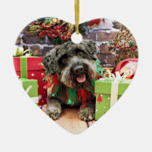 Adorno De Cerámica Navidad - Schnoodle - Dexter