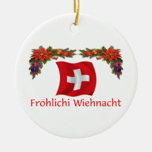 Adorno De Cerámica Navidad suizo