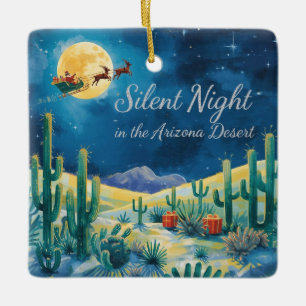 Adorno De Cerámica Navidad temática de Arizona