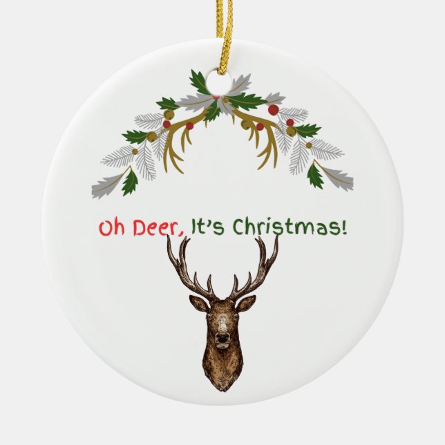 Adorno De Cerámica Navidades (Frente)