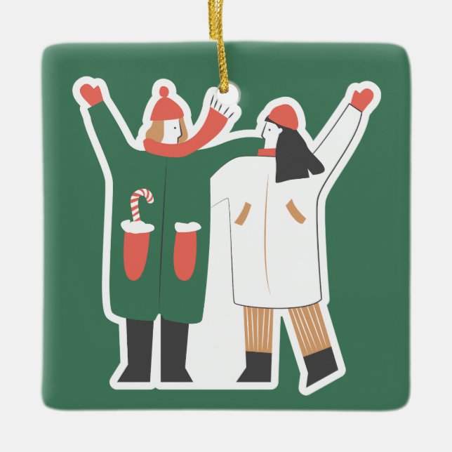 Adorno De Cerámica Navidades (Anverso)