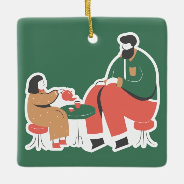 Adorno De Cerámica Navidades (Anverso)