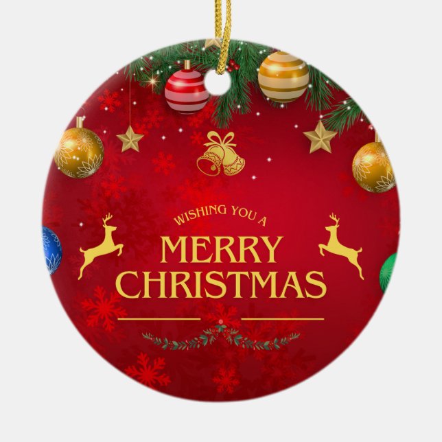 Adorno De Cerámica Navidades 10 (Frente)