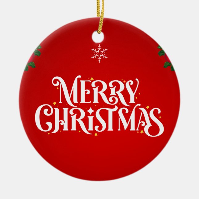 Adorno De Cerámica Navidades 13 (Frente)