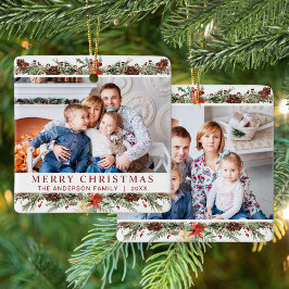 Adorno De Cerámica Navidades 2 Foto Rústica Botánica Woodland