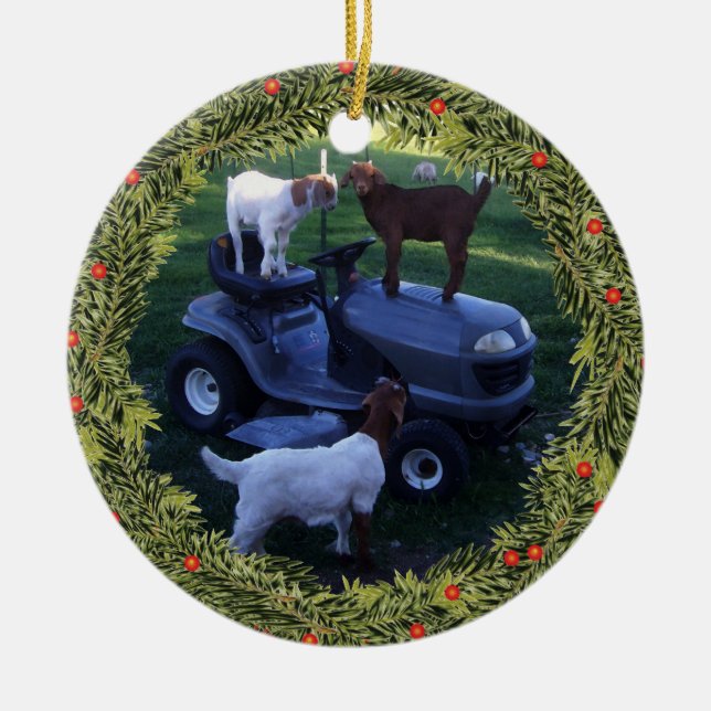 Adorno De Cerámica Navidades 3 niños en una ducha (Frente)