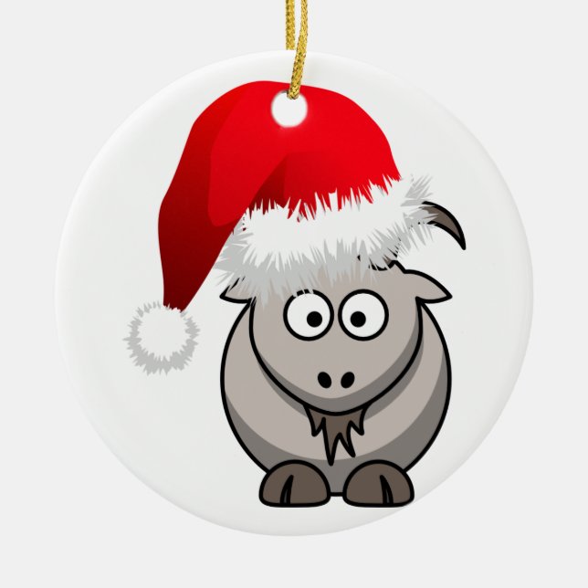 Adorno De Cerámica Navidades agrícolas en línea (Frente)