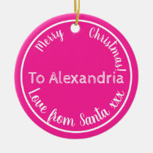 Navidades Aman Desde Santa Rosa Personalizado