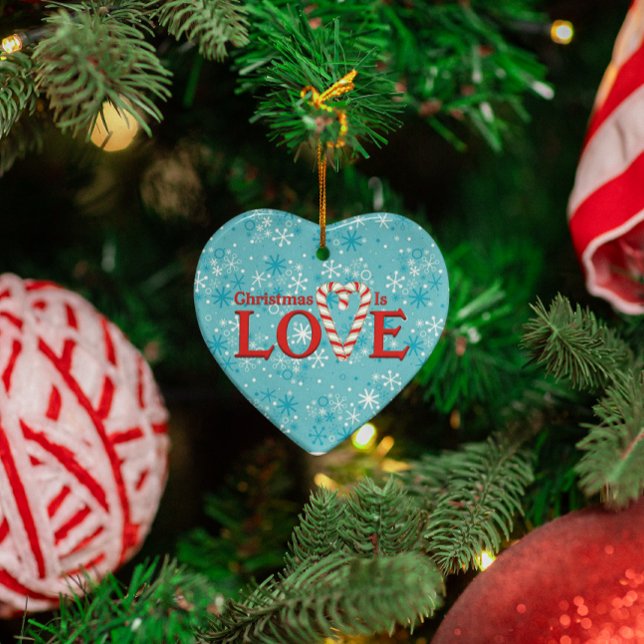 Adorno De Cerámica Navidades: Amor, copo de nieve personalizado (Subido por el creador)