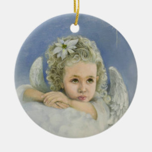 Adorno De Cerámica Navidades Angel