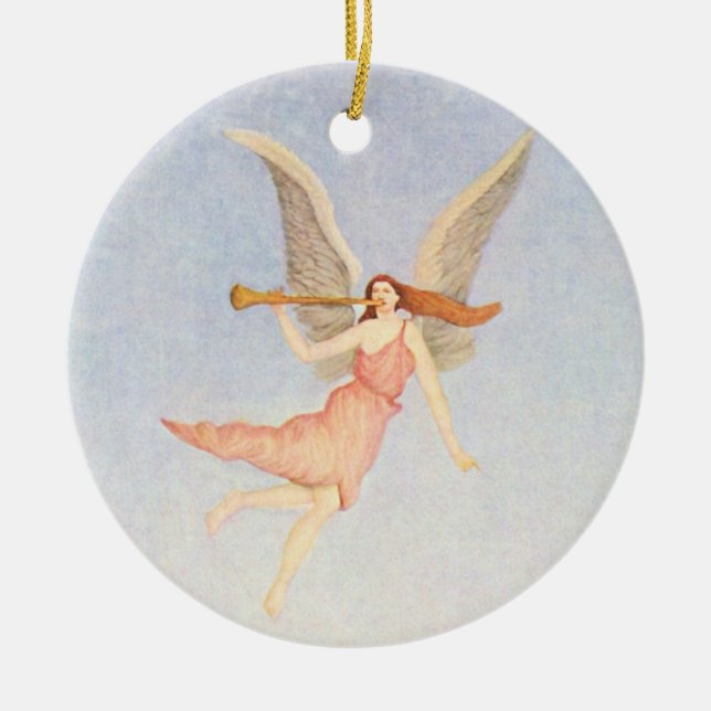 Adorno De Cerámica Navidades Angel (Frente)