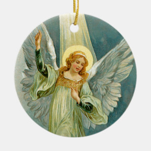 Adorno De Cerámica Navidades Angel