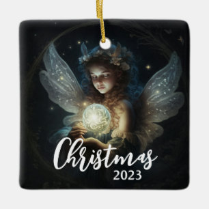 Adorno De Cerámica Navidades Angel
