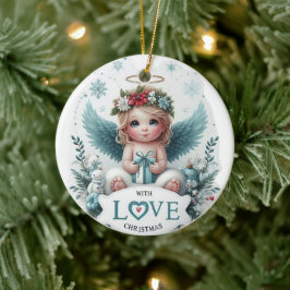 Adorno De Cerámica Navidades Angel baby Ornament