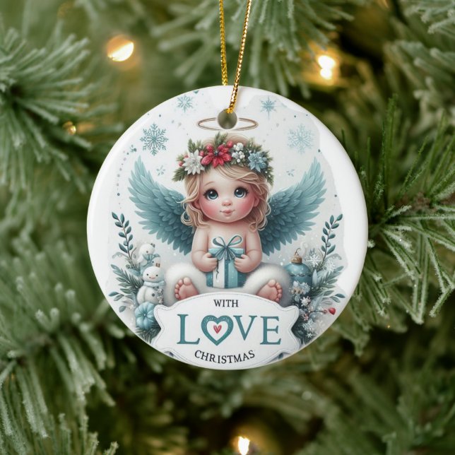 Adorno De Cerámica Navidades Angel baby Ornament (Árbol)