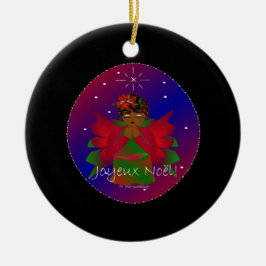 Adorno De Cerámica Navidades Angel Baby Praying Joyeux Noel