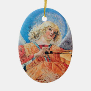 Adorno De Cerámica NAVIDADES ANGEL Blue Sapphire