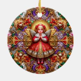 Adorno De Cerámica NAVIDADES ~ Angel Siglo XIX ~