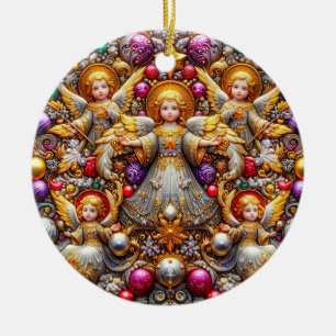 Adorno De Cerámica NAVIDADES ~ Ángeles del siglo XIX ~