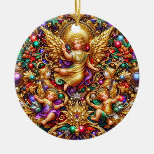 Adorno De Cerámica NAVIDADES ~ Ángeles del siglo XIX ~