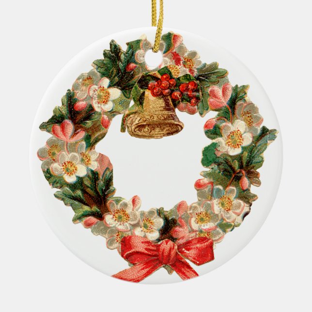 Adorno De Cerámica Navidades anticuados, Navidades corean (Frente)