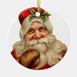 Adorno De Cerámica Navidades anticuados, Santa