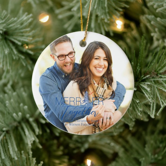 Adorno De Cerámica Navidades azules de la pagoda de la bandera azul d (Árbol)