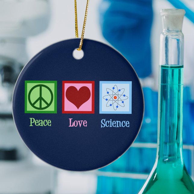 Adorno De Cerámica Navidades azules del profesor de ciencias Peace Lo (Subido por el creador)