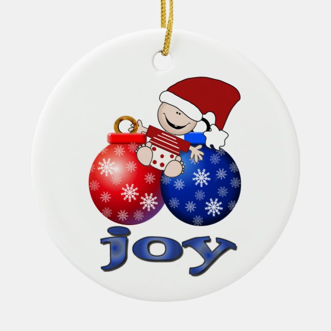 Adorno De Cerámica Navidades Baby Joy Ornament (Frente)