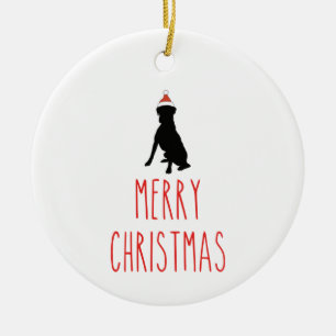 Adorno De Cerámica Navidades Boxer Dog Ornament