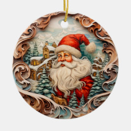 Adorno De Cerámica Navidades burdos Santa Claus Personalizados