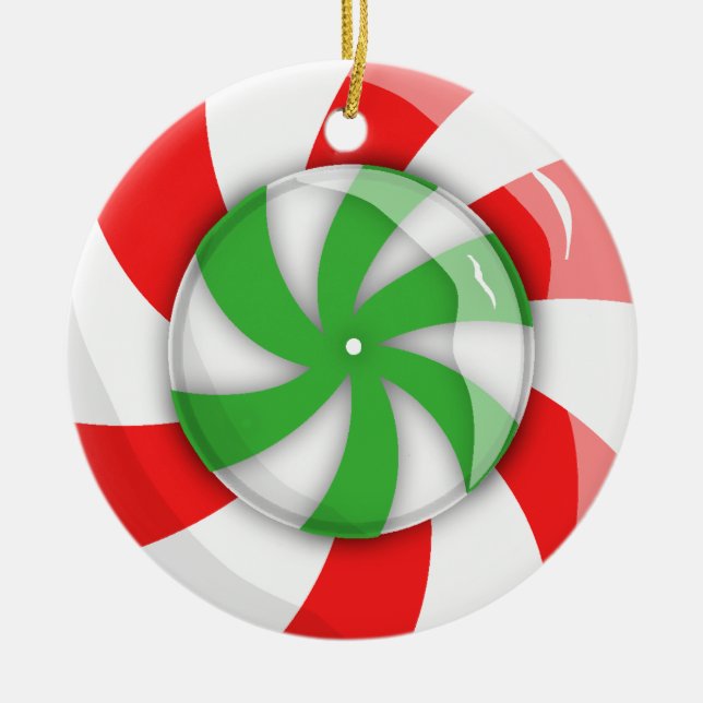 Adorno De Cerámica Navidades Candy (Frente)